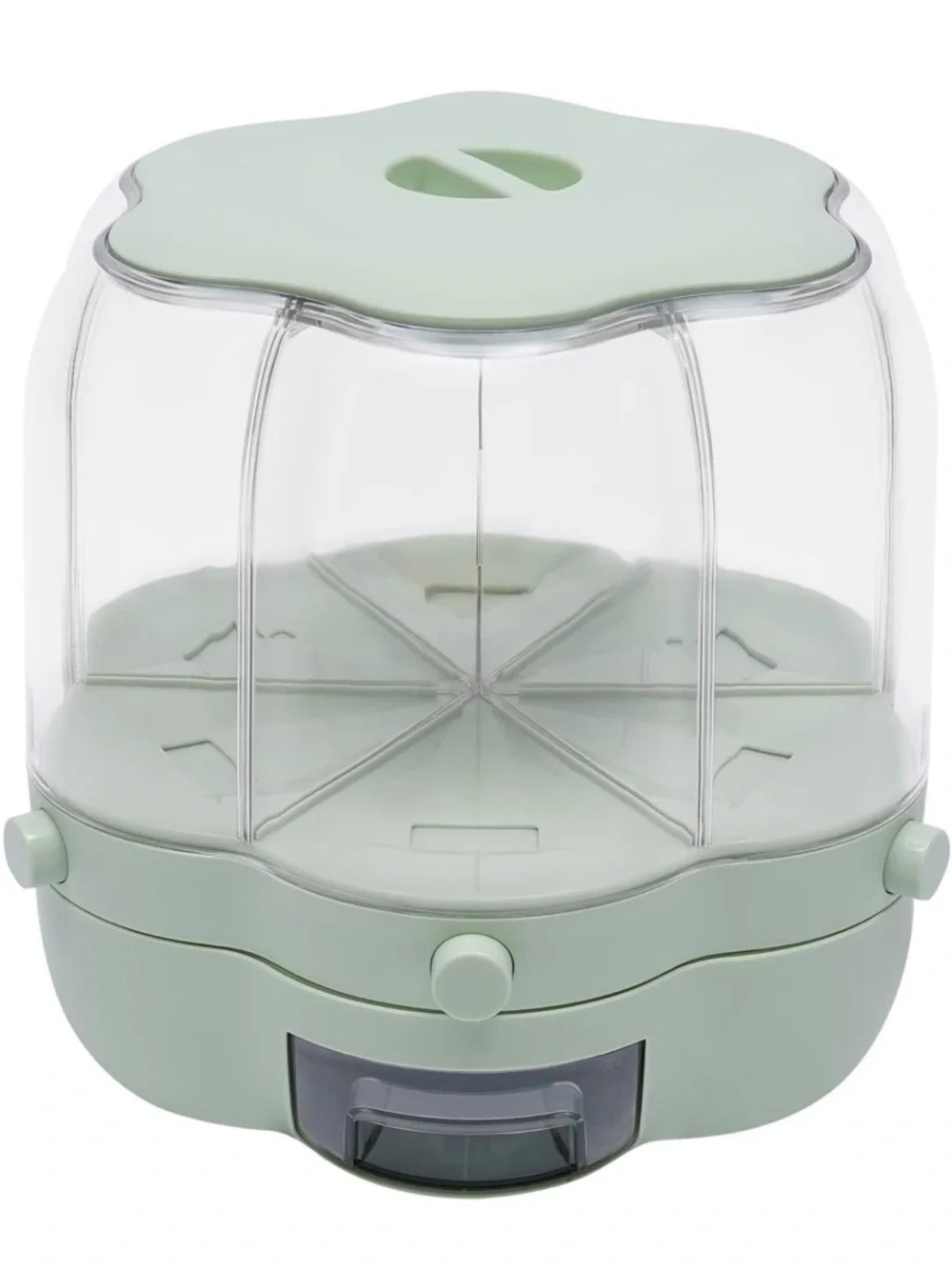 Pink Multi-Compartment Snack & Storage Server Pink Food Dispenser Snack Storage